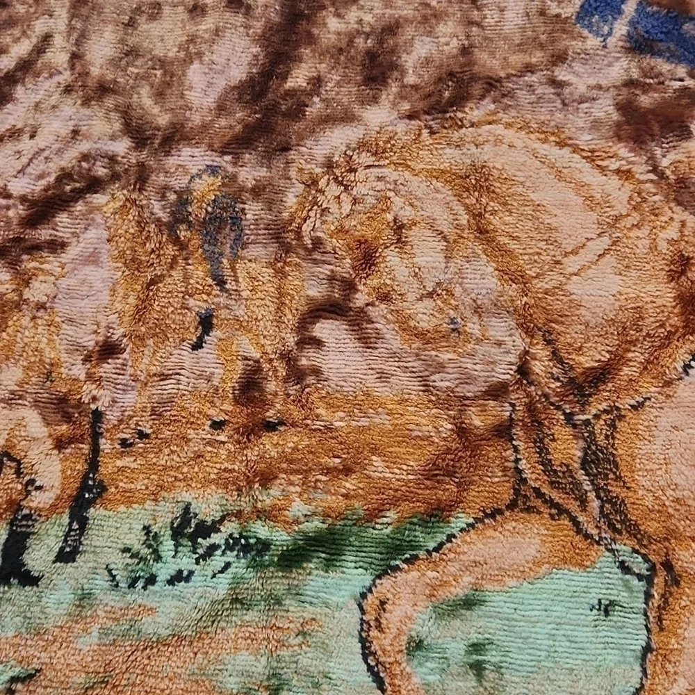Mid Century Tapestry with Fringe Revolutionary War